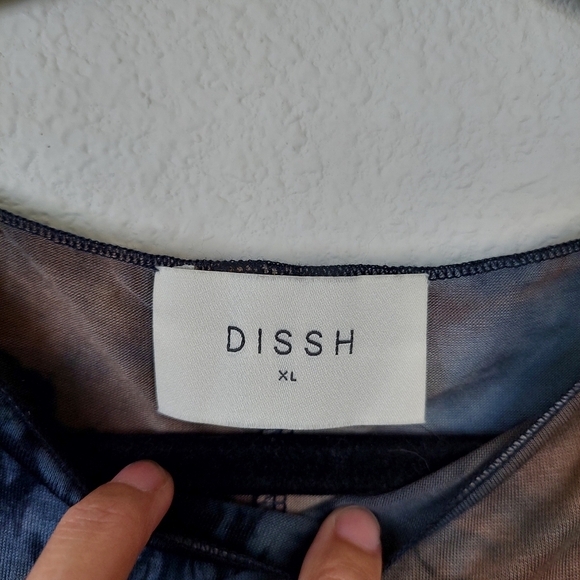 DISSH Millen Blue Tie Dye Midi Dress Size XL - Picture 7 of 12